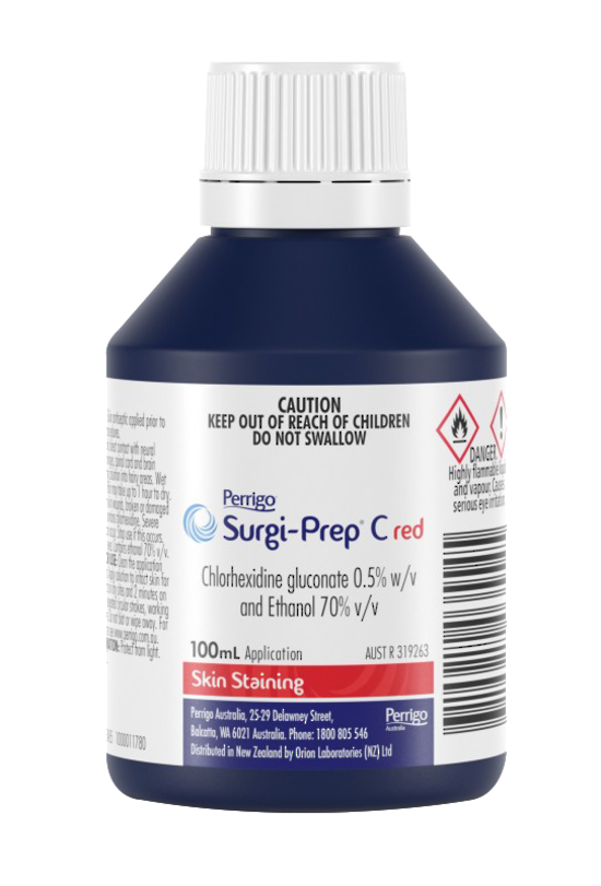 Surgi-Prep C + Red Chlorhexidine 0.5% 100ml